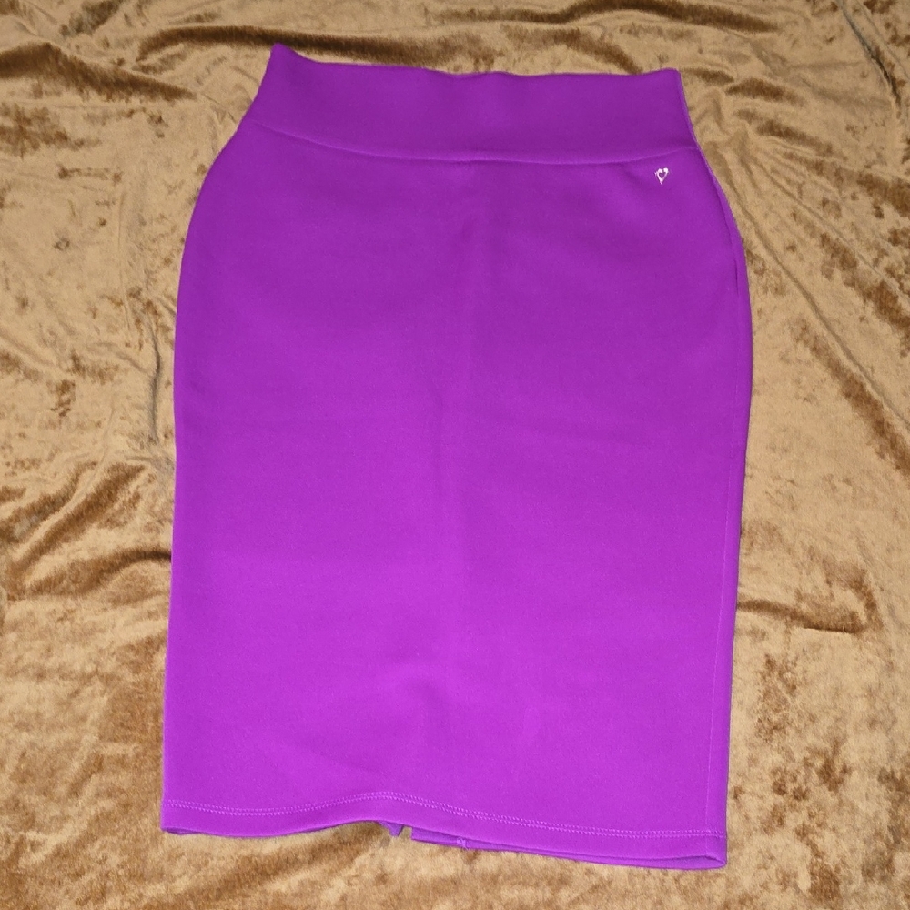 Thalia Soda Purple Pencil Skirt Knee-Length Casual SKIRT ONLY Size Small